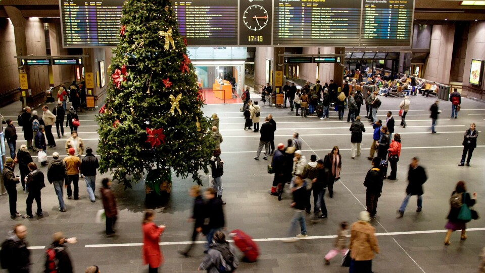 JUL: Mange skal ut og reise fredag 20. desember.