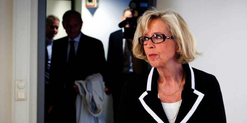 MØTE: Helseminister Anne-Grete Strøm-Erichsen møtte ledelsen i Helse Sør-Øst fredag. Da fikk hun informasjon om hvordan det går med sammenslåingen av sykehusene i Oslo. Nå gir hun sykehusene 300 millioner kroner ekstra.