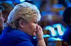 Bildet viser leder i Høyre Erna Solberg.