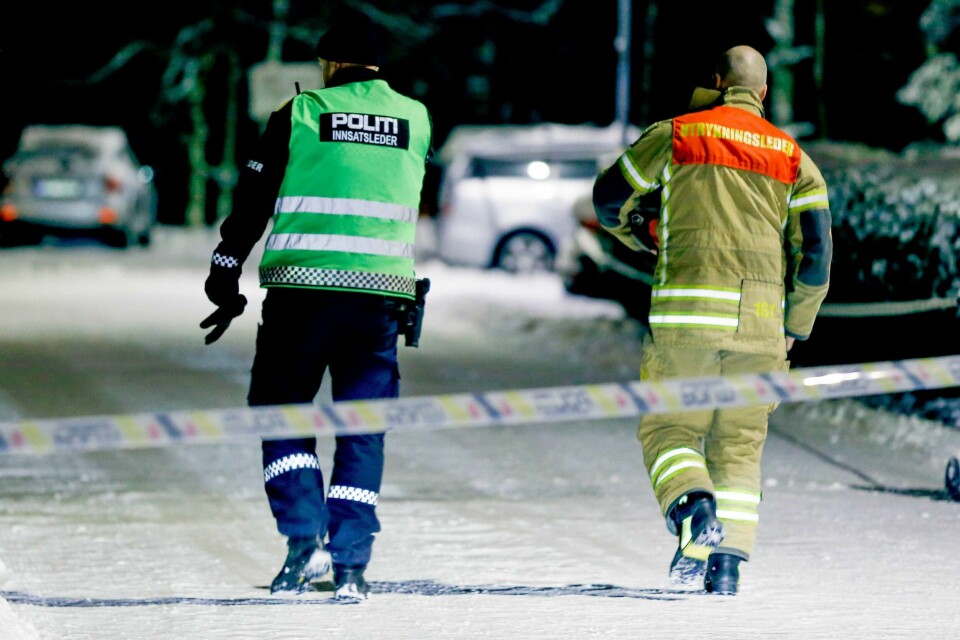 BOMBE: Noen sendte en bombe til politiet i Ski. Politiet har pågrepet en mann.