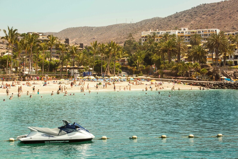 JULEFERIE: Flest nordmenn reiser til Gran Canaria i juleferien, ifølge reise-selskaper. Bildet viser Anfi Beach i Arguineguín.