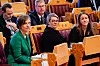 Barne- og familieminister Kjersti Toppe (Sp), arbeids- og inkluderingsminister Marte Mjøs Persen (Ap) t.v. og kunnskapsminister Tonje Brenna (Ap).