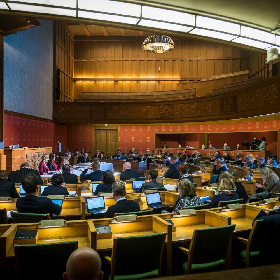 VEDTAK: Vedtak gjøres av politikere. For eksempel i kommunestyre eller bystyre. Slik ser det ut i Oslo bystyre.