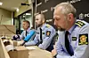 Bildet viser politiet i Agder som holder en pressekonferanse. Foto: Fædrelandsvennen, Kjartan Bjelland / NTB