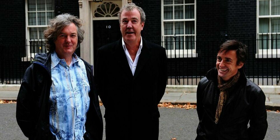 ENIGE: Mennene fra Top Gear er enige om en avtale om et nytt TV-program. Fra venstre: Richard Hammond, Jeremy Clarkson og James May