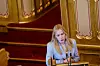 Mari Holm Lønseth (H) mener det tar for lang tid før ukrainske flyktninger får arbeidstillatelse og foreslår flere grep for å korte ned prosessen. Foto: Stian Lysberg Solum / NTB