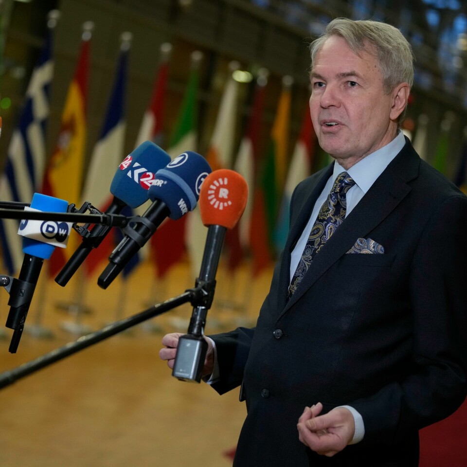 NATO: Finlands utenriksminister Pekka Haavisto. Finlands utenriksminister Pekka Haavisto. Foto: Virginia Mayo / AP / NTB