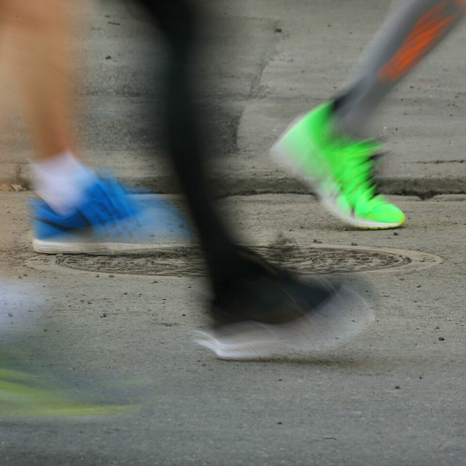 TRENING: Mange ser på trening som noe positivt. Men nå sier forskere noe annet. Svært mange trives med å løpe, konsentrere seg om pusten, teknikken, pulsen og å få et avbrekk i daglig rutine. Men enkelte føler på skam og dårlig samvittighet etterpå. Det er ikke sunt. Foto: Ørn E. Borgen / NTB