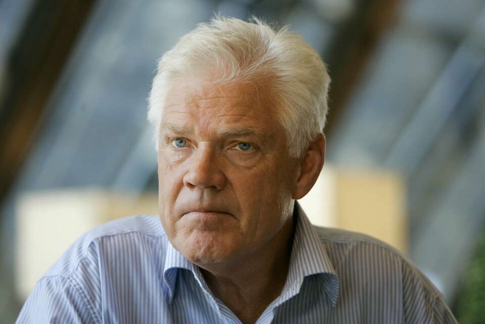 DØDE: Arne Treholt mente at han ble feilaktig dømt. Her er han fotografert i 2004. Bildet viser Arne Treholt fotografert under et intervju i 2004. Foto: Heiko Junge / NTB