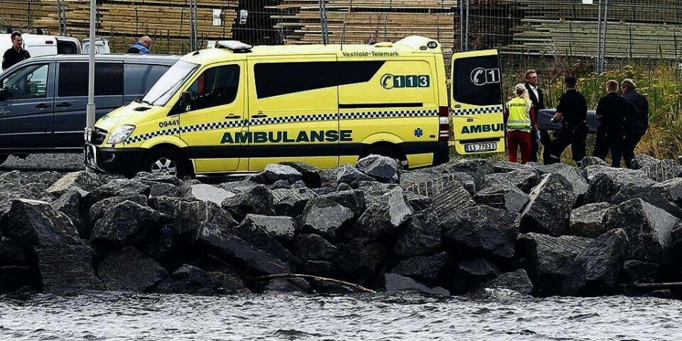 DØMT: 43-åringen meldte seg for politiet og sa at han hadde drept eks-kona. Hun ble funnet død i vannet ved Larvik i Vestfold. Nå er mannen dømt til 13 års fengsel.