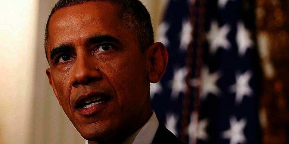 STØTTER: USAs president Barack Obama sier han vil hjelpe dem som kjemper mot gruppa ISIL i Irak. Han åpner for å angripe dem med fly.
