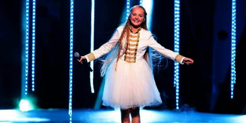 VANT:Mathea-Mari Glittenberg vant lørdag Melodi Grand Prix Junior. Hun vant med sangen «#online».