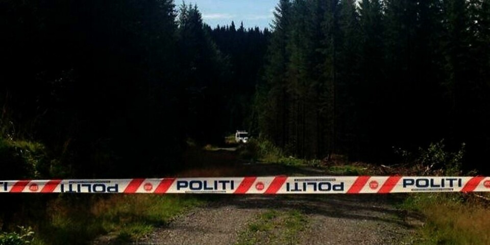 DRAP: Politiet i Oppland etterforsker et mulig drap. Rester av en kropp ble funnet i et bål nær Hafjell.