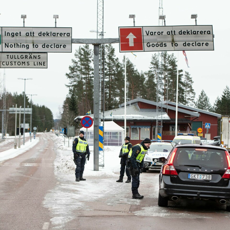 INNREISE: Sverige åpner opp for at reisende fra nordiske land ikke trenger å vise negativ koronatest ved innreise. Her er et bilde fra januar for den svenske regjeringen hadde innført innreiseforbud fra Norge.