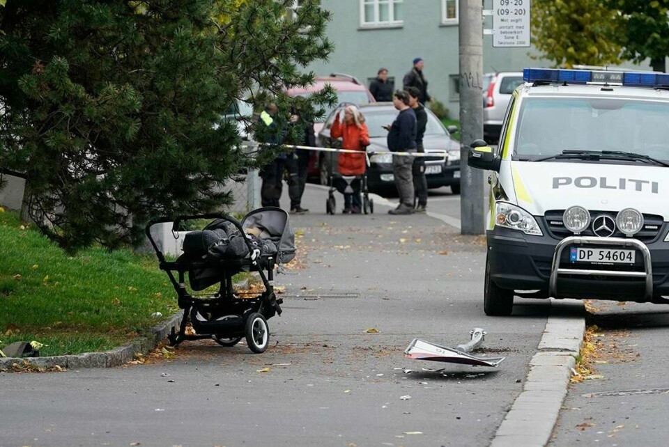 KAPRING: I 2019 kapret en mann en ambulanse i Oslo. Han kjørte på en barnevogn med et sju måneder gammelt tvillingpar.