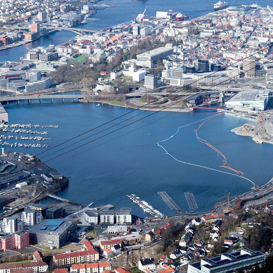 BERGEN: Bergen sliter tidvis med dårlig luftkvalitet. Men har best luft i Norge, ifølge EU.