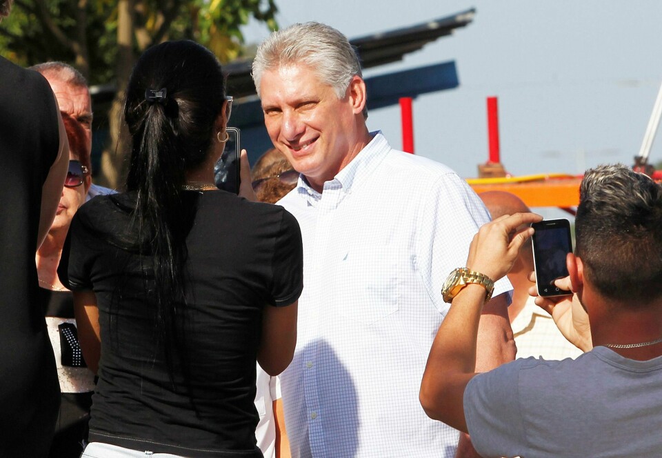 YNGRE: Han er kanskje grå i håret. Men Miguel Díaz-Canel er mye yngre enn de andre som styrer på Cuba.