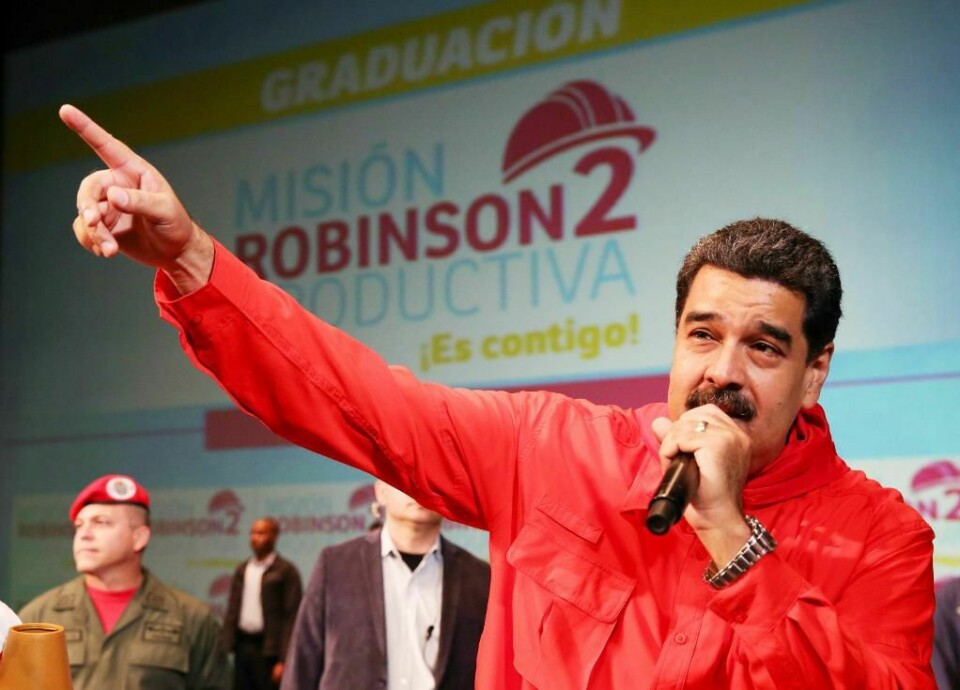 KRITIKK: Nicolás Maduro får kjeft. Skaperen av hiten «Despacito» liker ikke at sangen blir brukt i politikk.