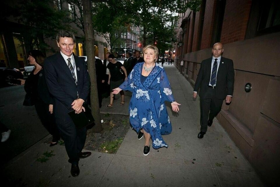 MØTE: Statsminister Erna Solberg er klar for å samarbeide med alle de borgerlige partiene. Torsdag kveld møtes de for å snake om ny regjering.