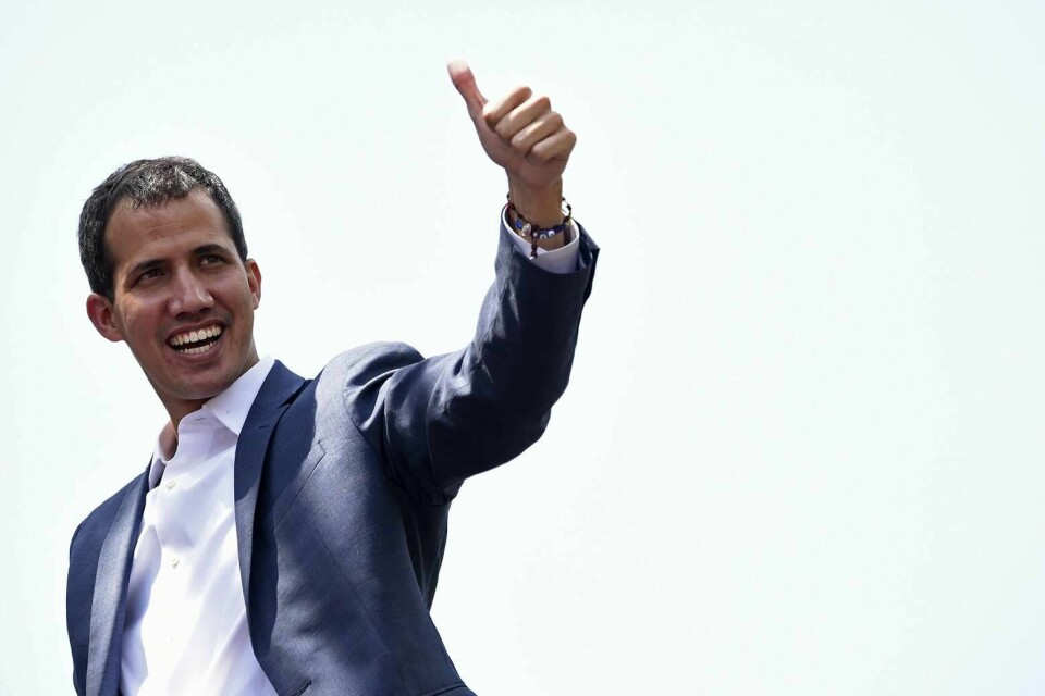 STØTTE: Juan Guaidó får støtte fra flere land i kampen om makten i Venezuela.