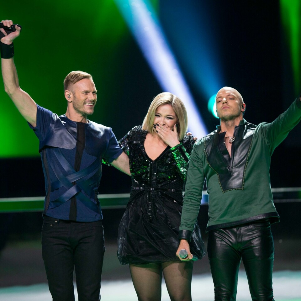 VANT: Gruppa Keiino vant den norske MGP-finalen med sangen «Spirit In The Sky». Fra venstre Tom Hugo, Alexandra Rotan og Fred Buljo.