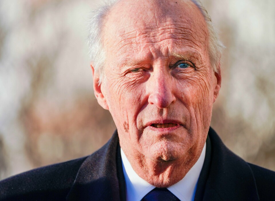 SYKMELDT: Kong Harald har smerter i det ene beinet. Det gjør at han er sykmeldt ut januar.