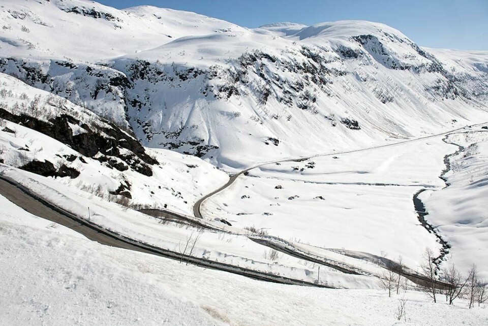 FARE: Det er fare for at snø kan rase ut flere steder i Norge. Bildet er fra Kvassdalen i Vestland i fjor.