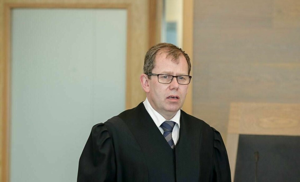 DRAPSSAK: Bildet viser Aktor Thorbjørn Klundseter i Gjøvik tingrett. Det er under rettssaken om drapet på Oscar André Ocampo Overn.