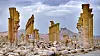 Bildet viser byen Palmyra i Syria. Det er en ruinby fra antikken.