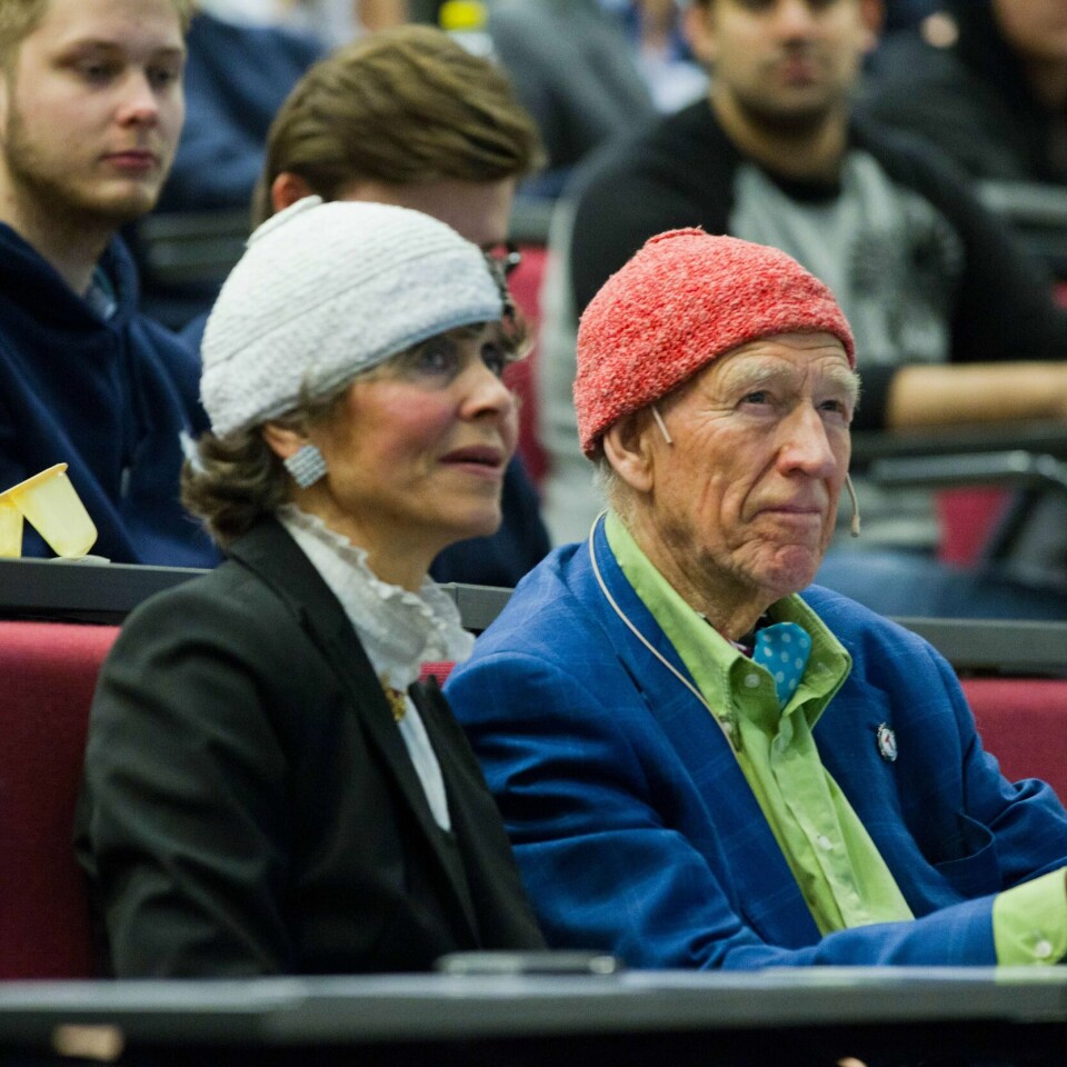 GIFT: Her er Olav Thon og Sissel Berdal Haga i 2012. Nå gifter paret seg.