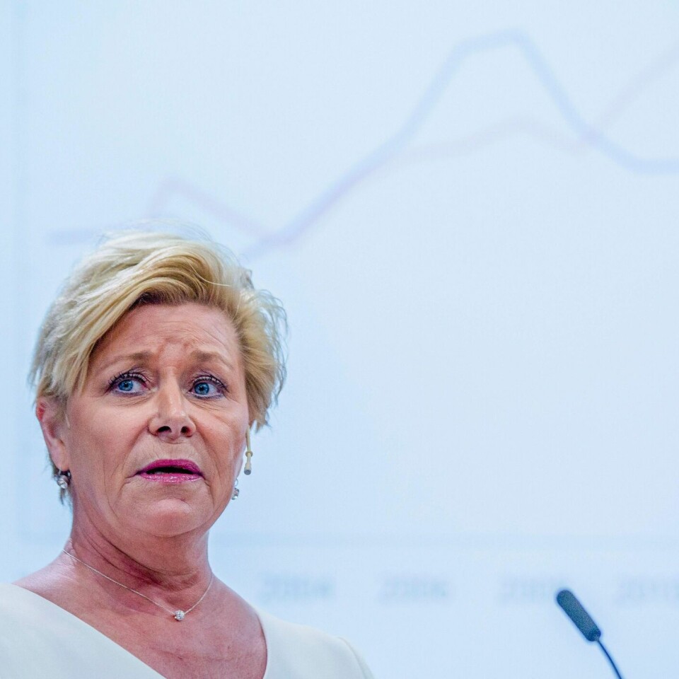 SLITER: Velgere har sviktet Frp en stund, ifølge målinger. Nå er Miljøpartiet De Grønne større enn Frp. Frp-leder Siv Jensen er misfornøyd med den siste målingen.
