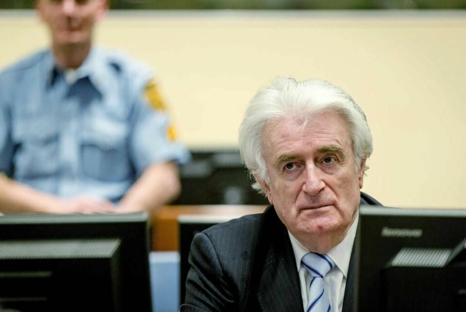 ANKER: Radovan Karadzic er dømt for mord på flere tusen mennesker i Bosnia. Nå har han anket dommen.