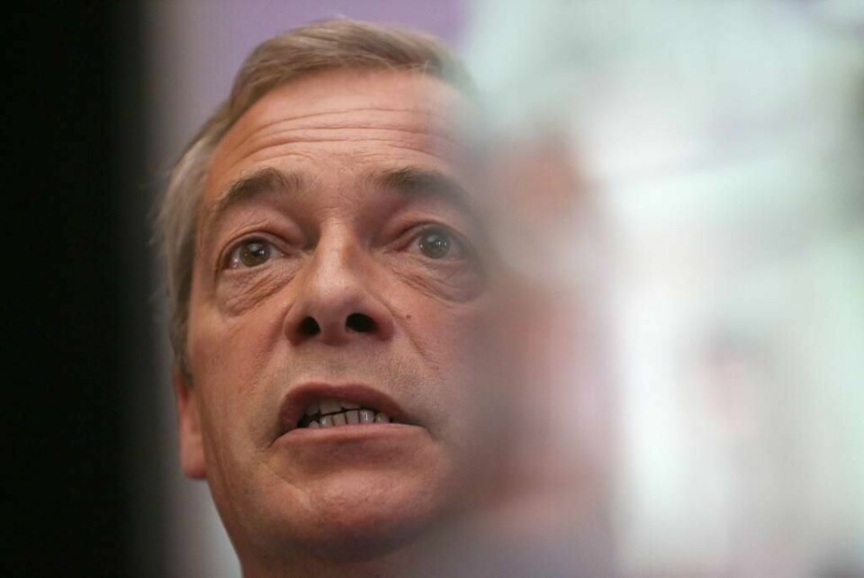 SLUTTER: Nigel Farage slutter som leder av partiet UKIP. Han er fornøyd med at Storbritannia trolig melder seg ut av EU.
