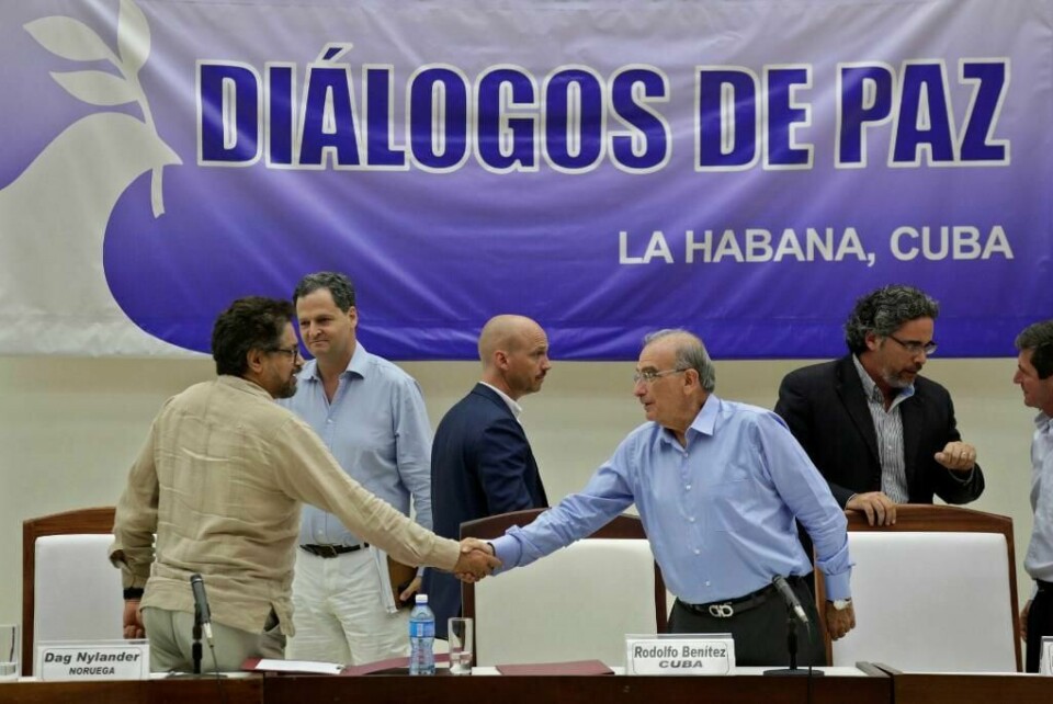 ENIGE: Nå blir det trolig fred i Colombia. Regjeringen og FARC-geriljaen har blitt enige om en fredsavtale.