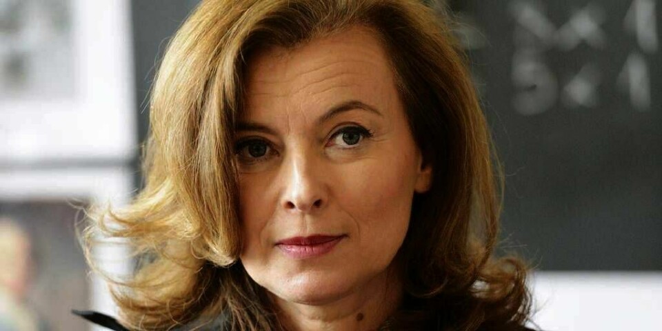 TABBE: Valérie Trierweiler er kjæreste med presidenten i Frankrike. Hun får kritikk for en melding hun skrev på Twitter.