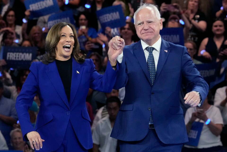 VALGET I USA: Kamala Harris og Tim Walz ble intervjuet av kanalen CNN natt til fredag norsk tid. Foto: Jacquelyn Martin AP / NTB