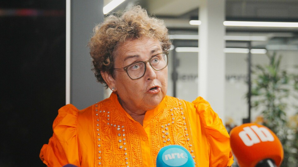 POLITIKK: Bildet er fra da Olaug Bollestad fortalte at hun trakk seg som partileder i KrF. Bildet er fra da Olaug Bollestad fortalte at hun trakk seg som partileder i KrF.