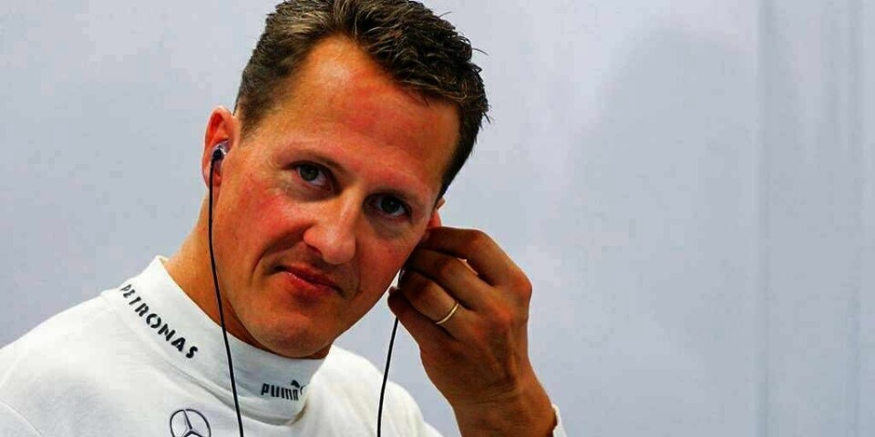 FRAMSKRITT:Formel 1-legenden Michael Schumacher (bildet) lå seks måneder i koma i år. Det skyldes en skiulykke. Nå gjør han framskritt, sier legen Jean–François Payen. Bildet er fra 2012.