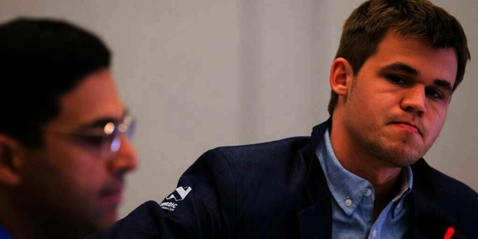 SPILLER:  Magnus Carlsen og Vishy Anand fortsetter spillet i verdens-mesterskapet (VM) i sjakk.