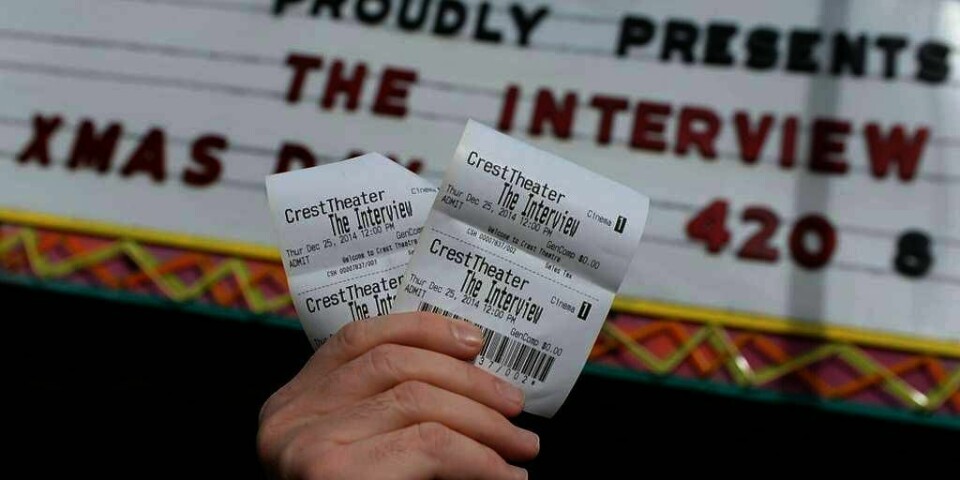 SUKSESS: Filmen «The Interview» går bra på amerikanske kinoer. I Asia har flere hundre tusen også lastet ned filmen.