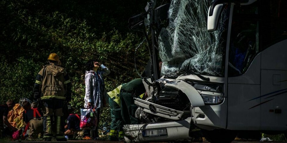 ULYKKE: Det har vært en stor trafikkulykke i Örebro i Sverige.