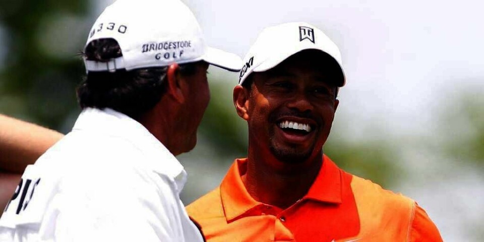 RIK: Tiger Woods smiler gjerne. Kanskje skyldes det at han det siste året har tjent 455 millioner kroner.