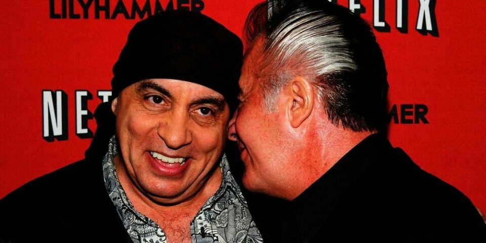 FØRPREMIERE :  Skuespiller Steven Van Zandt ( til venstre) har hovedrollen i TV-serien «Lilyhammer». Den vises på NRK, men skal også sendes på nett-TV i USA. Onsdag var skuespiller Tony Sirico blant gjestene på førpremieren.