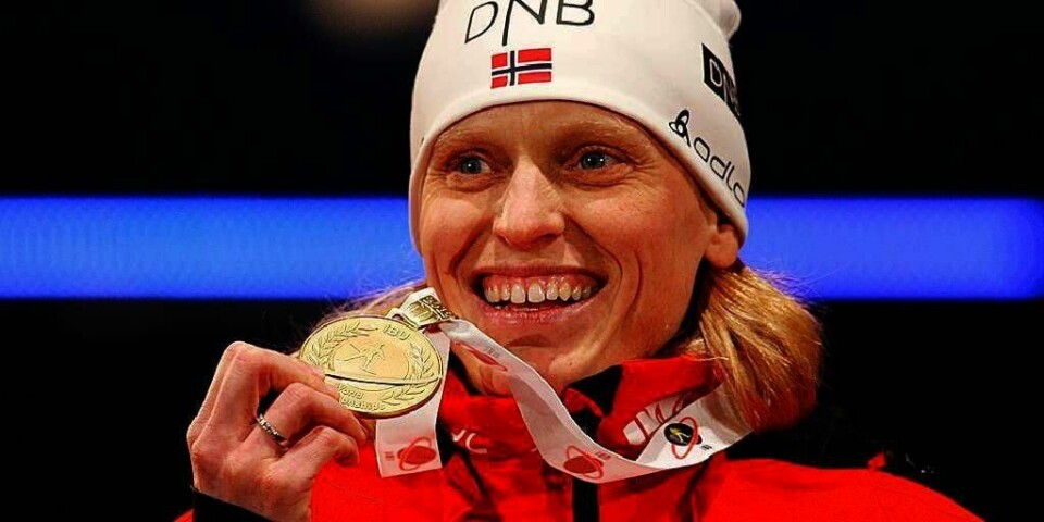 GULL: Tora Berger vant gull i VM i skiskyting. Det var i Ruhpolding i Tyskland onsdag.