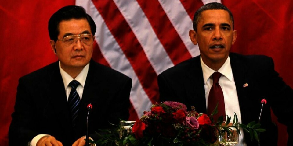 SNAKKET OM FREDSPRISEN: Kinas president Hu Jintao og USAs president Barack Obama (bildet) snakket sammen om menneske-rettigheter onsdag.