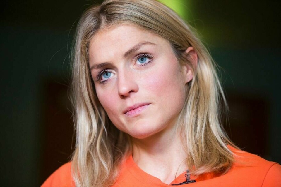 UTESTENGT: Therese Johaug får ikke trene med landslaget i langrenn. Hun trener i stedet for med broren sin.