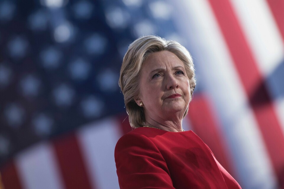 HÅP: Donald Trump vinner valget i USA. Men Hillary Clinton gir ikke opp håpet. Hun har likevel gratulert Trump med seieren. Bildet er tatt før valget i USA.