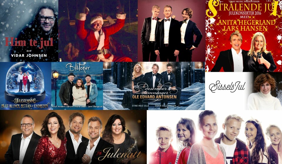 JUL: Her er noen av artistene som har konserter før jul. Bildet viser bilder av flere artister. De har alle konserter før jul.