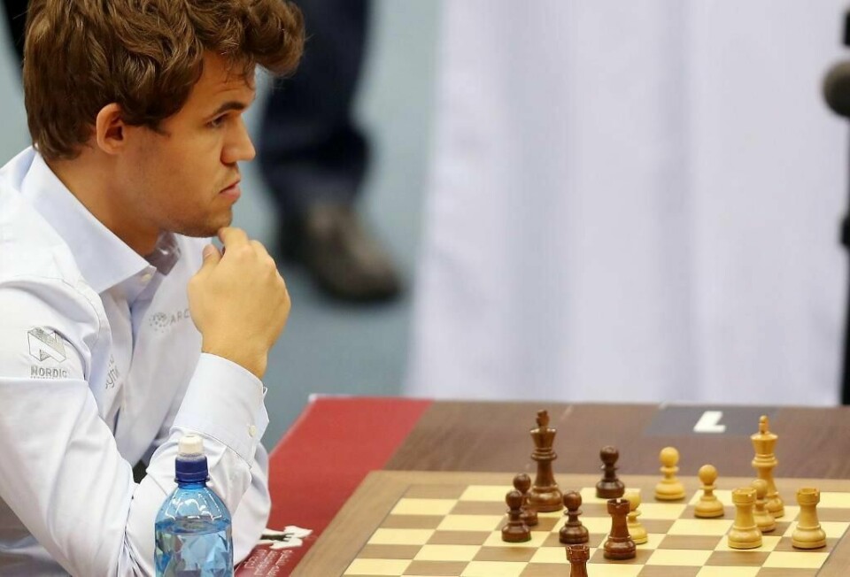 LEDER: Magnus Carlsen leder i lynsjakk-VM.
