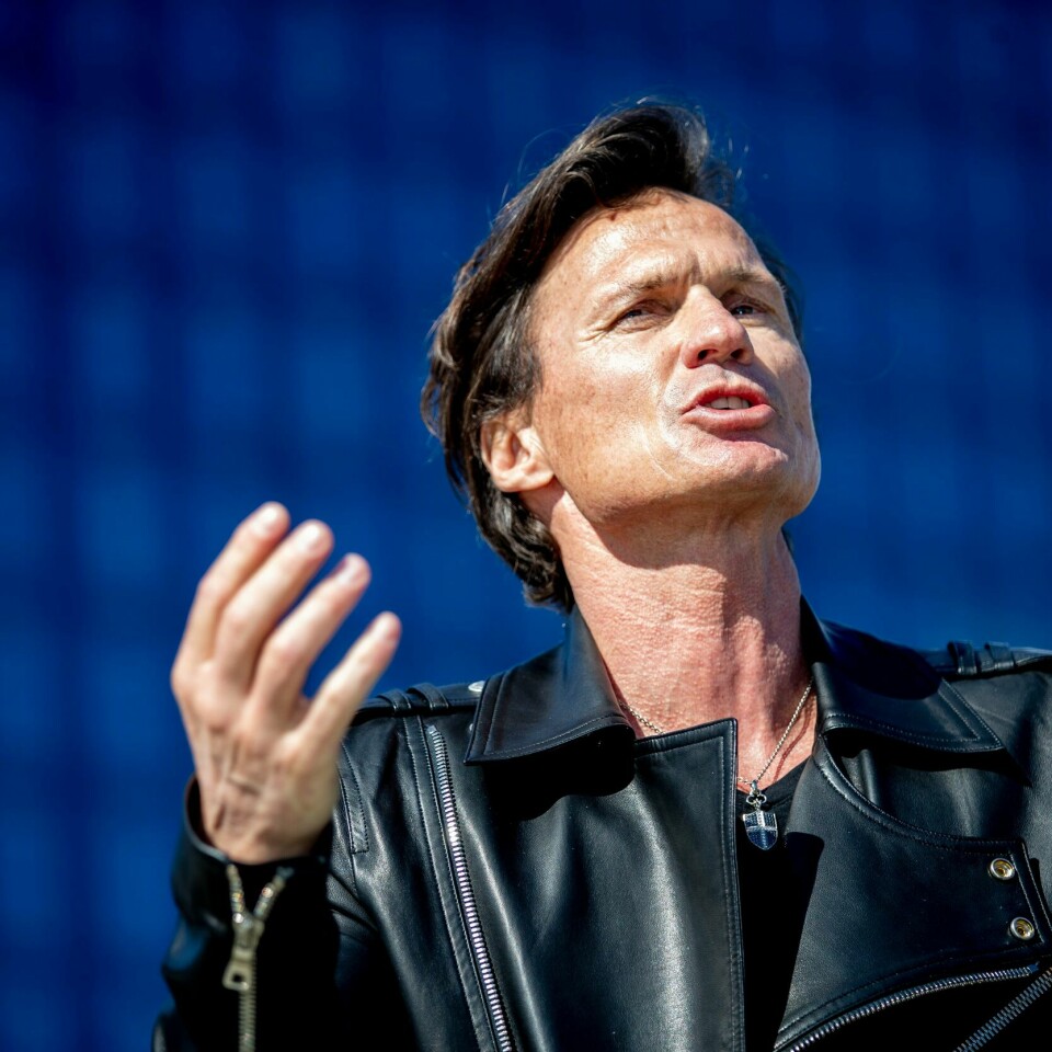 EIER: Petter Stordalen eier Nordic Choice Hotels. Bildet er av Petter Stordalen. Han har på skinnjakke. Foto: Adam Ihse / TT / NTB